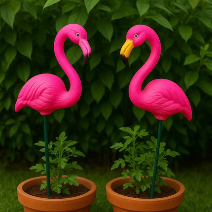 Pctkart Flamingo Garden sticks for garden decoration balcony decor home decor pack of 4 - Pctkart