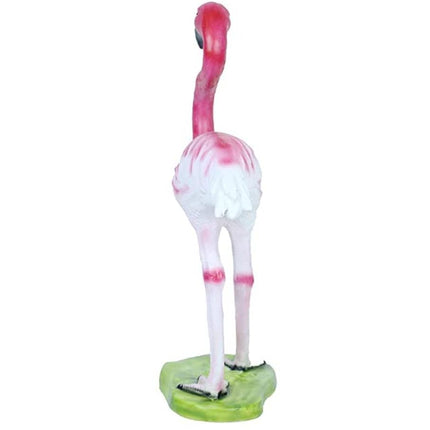 Outdoor flamingo bird statue for balcony and patio decoration