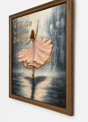 Pctkart Handmade Wall painting Dancing Girl on Rain - Pctkart