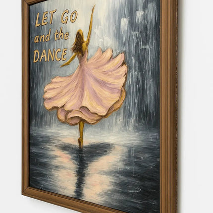 Pctkart Handmade Wall painting Dancing Girl on Rain - Pctkart
