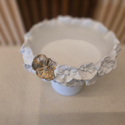 Modern white decorative vase for home interiors