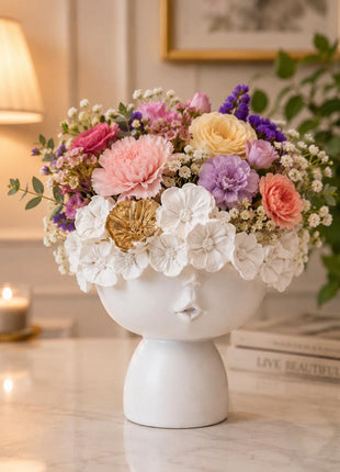 Luxury Face Vase | Decorative Planter & Flower Pot for Home Decor - Pctkart