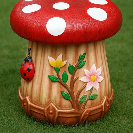 Decorative Mushroom Stool for Garden & Balcony | Outdoor Garden Decor Seat | PCTKart - Pctkart