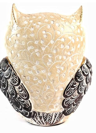 Owl Home Decor Showpiece with Evil Eye Design | Lucky 4inch Owl Statue for Living Room – PCTKART - Pctkart