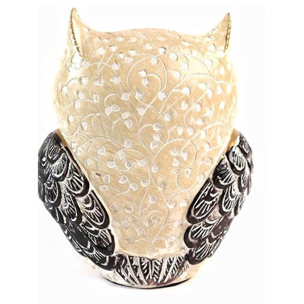 Owl Home Decor Showpiece with Evil Eye Design | Lucky 4inch Owl Statue for Living Room – PCTKART - Pctkart
